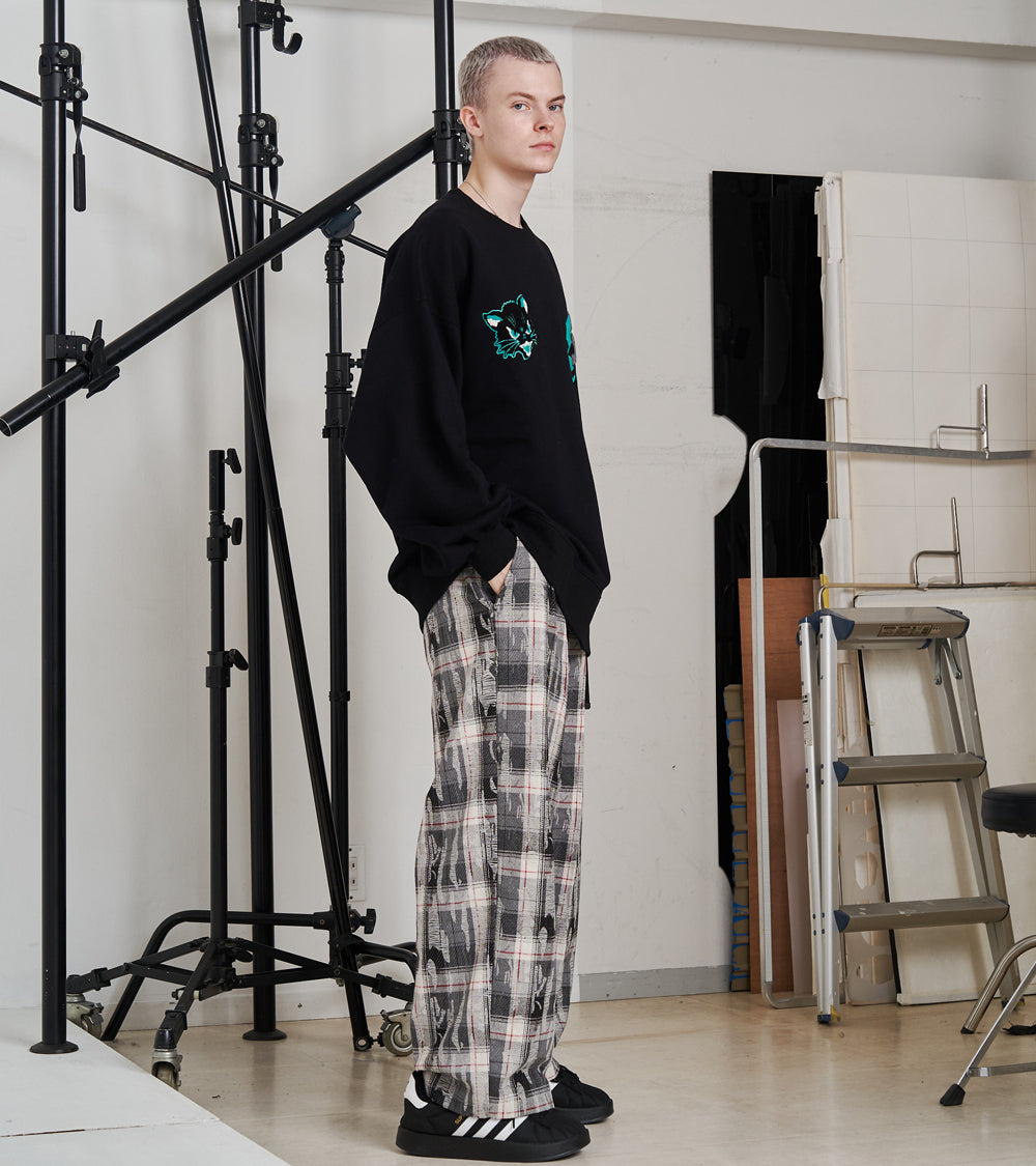 CRASH TEX WIDE PANTS
