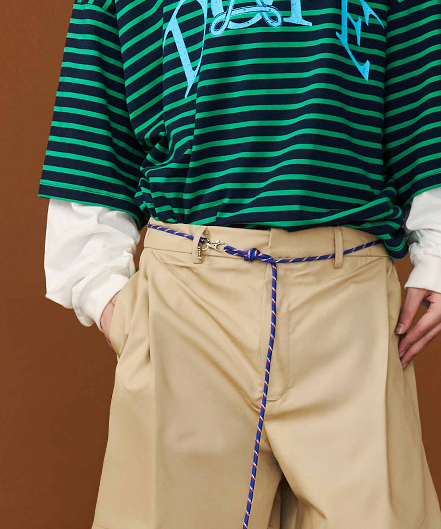 【予約商品】CORD BELT CURVE PANTS