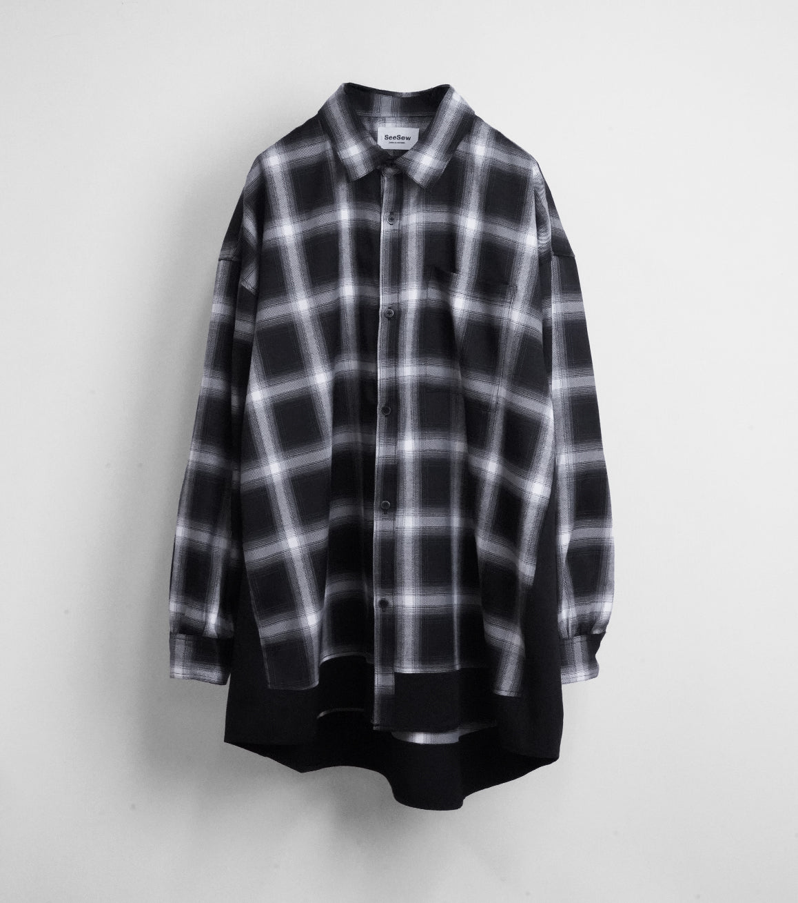 【25AW先行予約】SOLID CHECK OVER SHIRTS