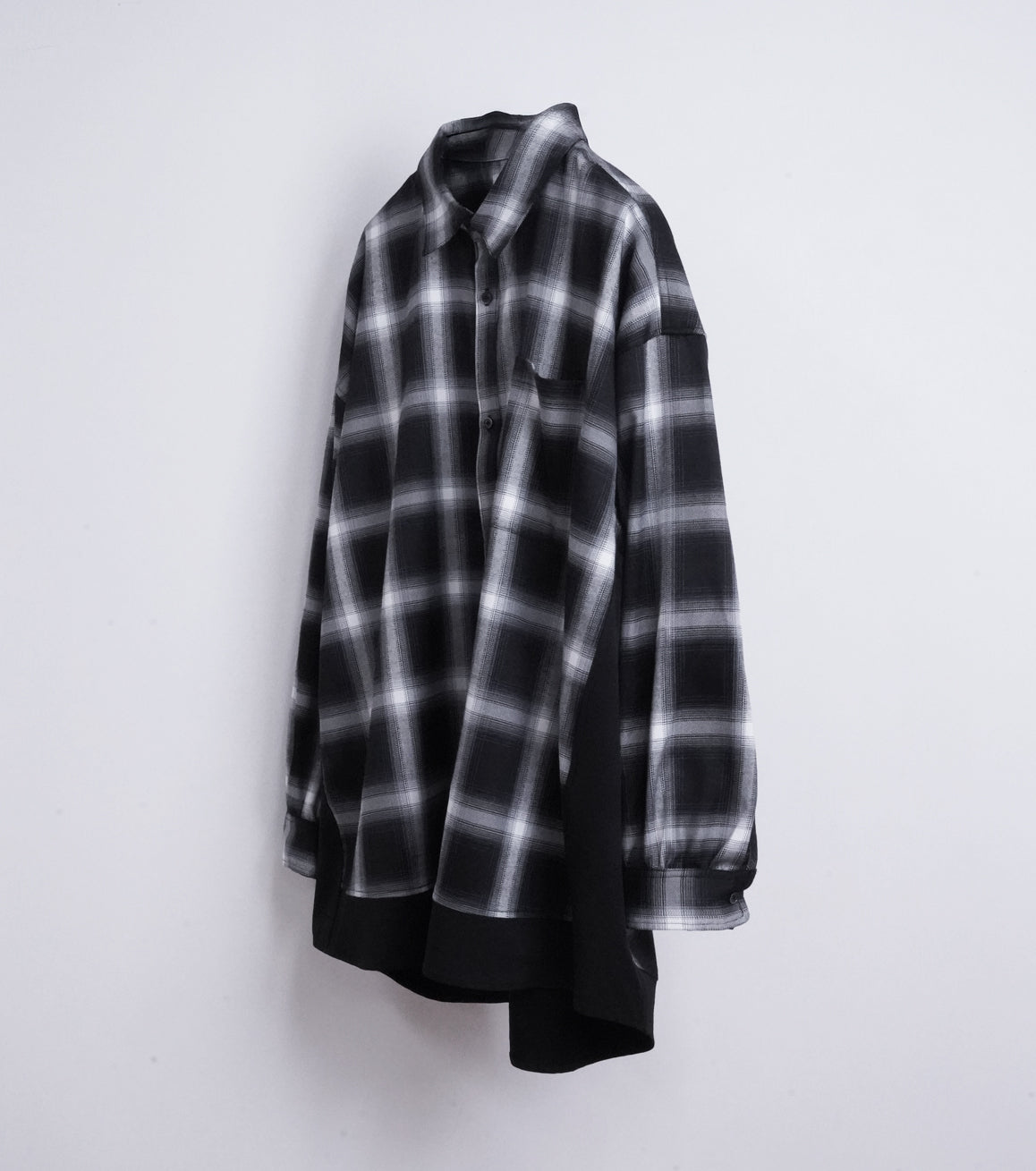 【25AW先行予約】SOLID CHECK OVER SHIRTS