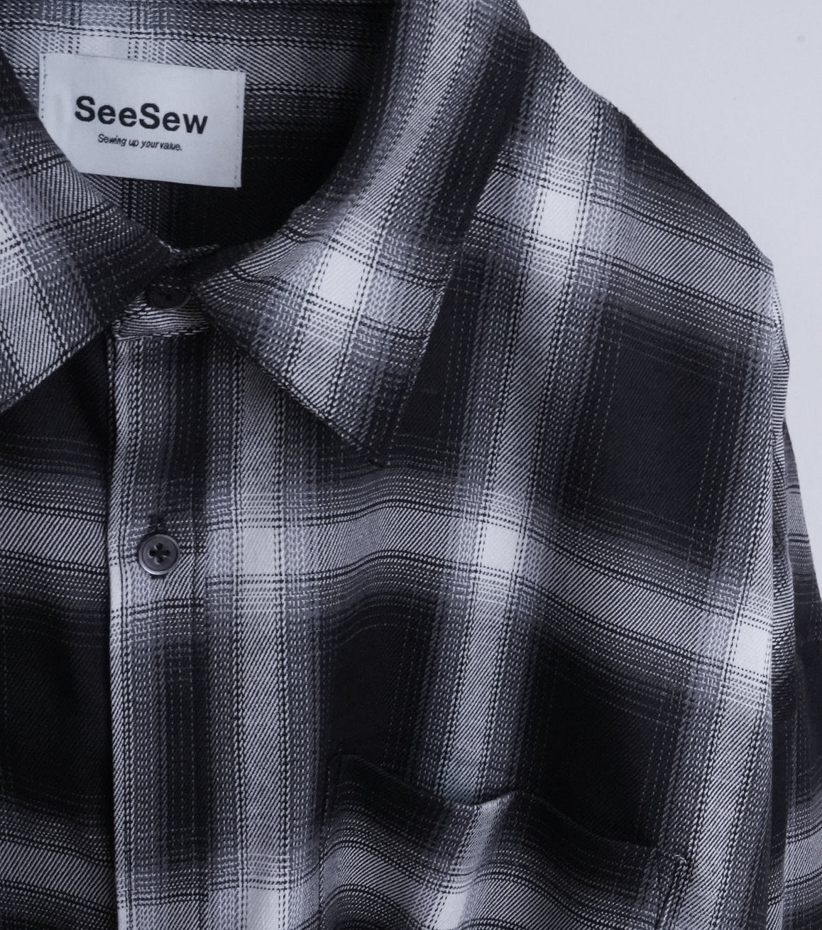 【25AW先行予約】SOLID CHECK OVER SHIRTS