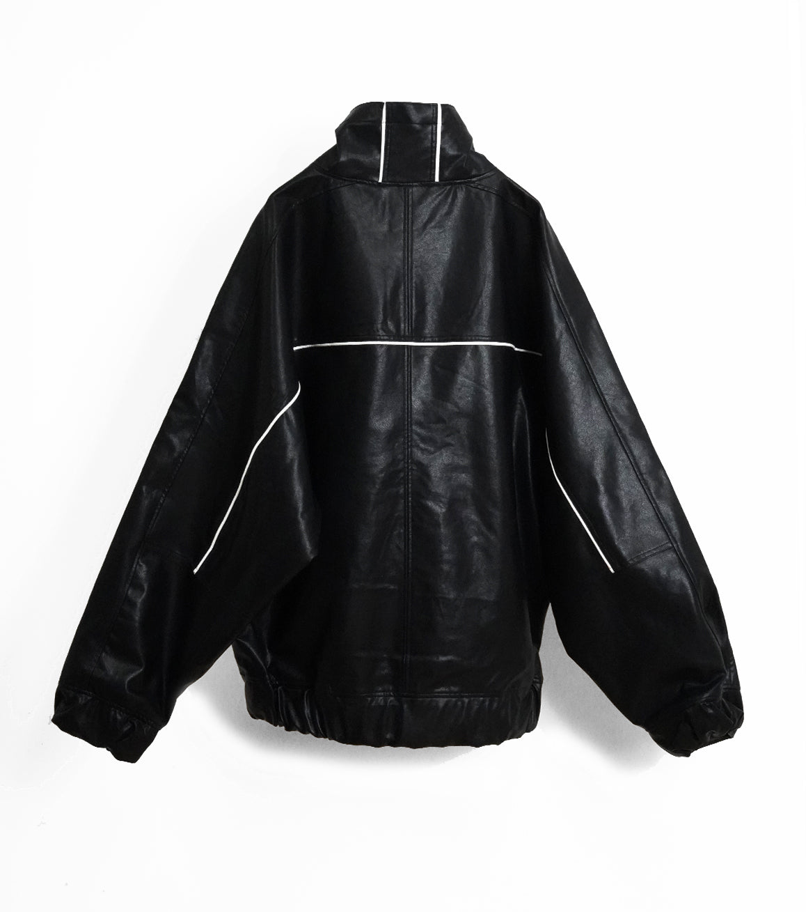 【25AW先行予約】SYNTH-LETHER PIPING JACKET