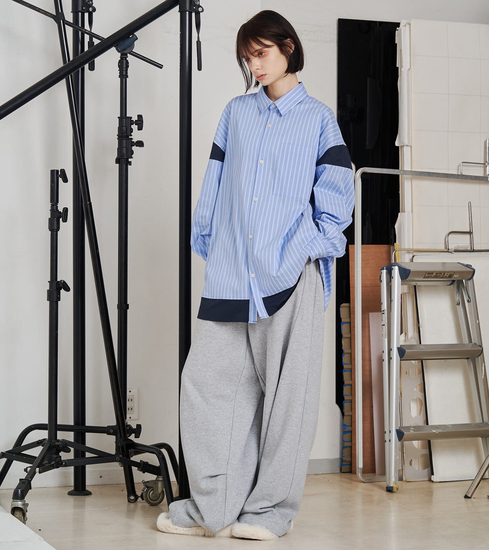 PANEL LINE SWEAT PANTS