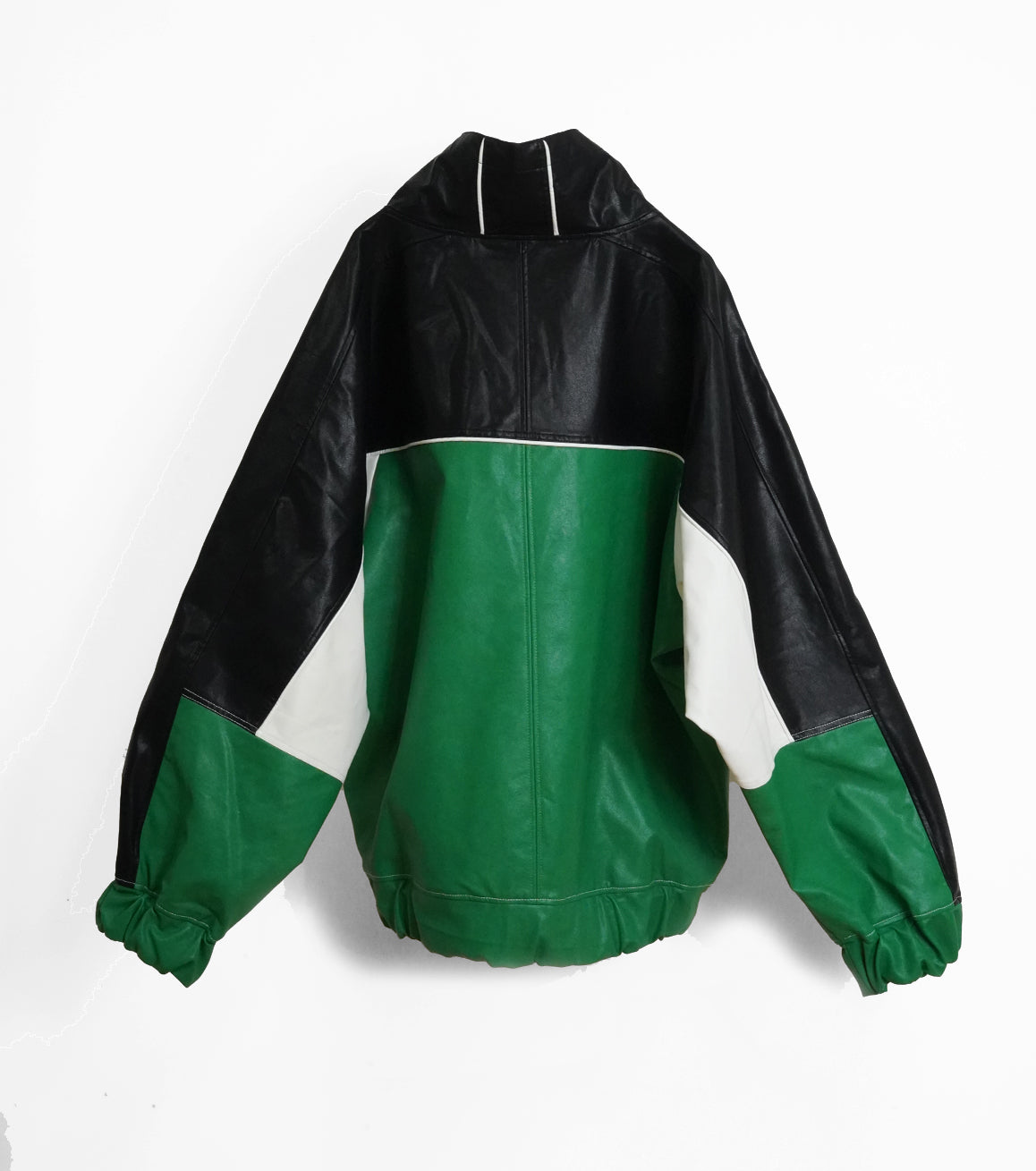 【25AW先行予約】SYNTH-LETHER PIPING JACKET