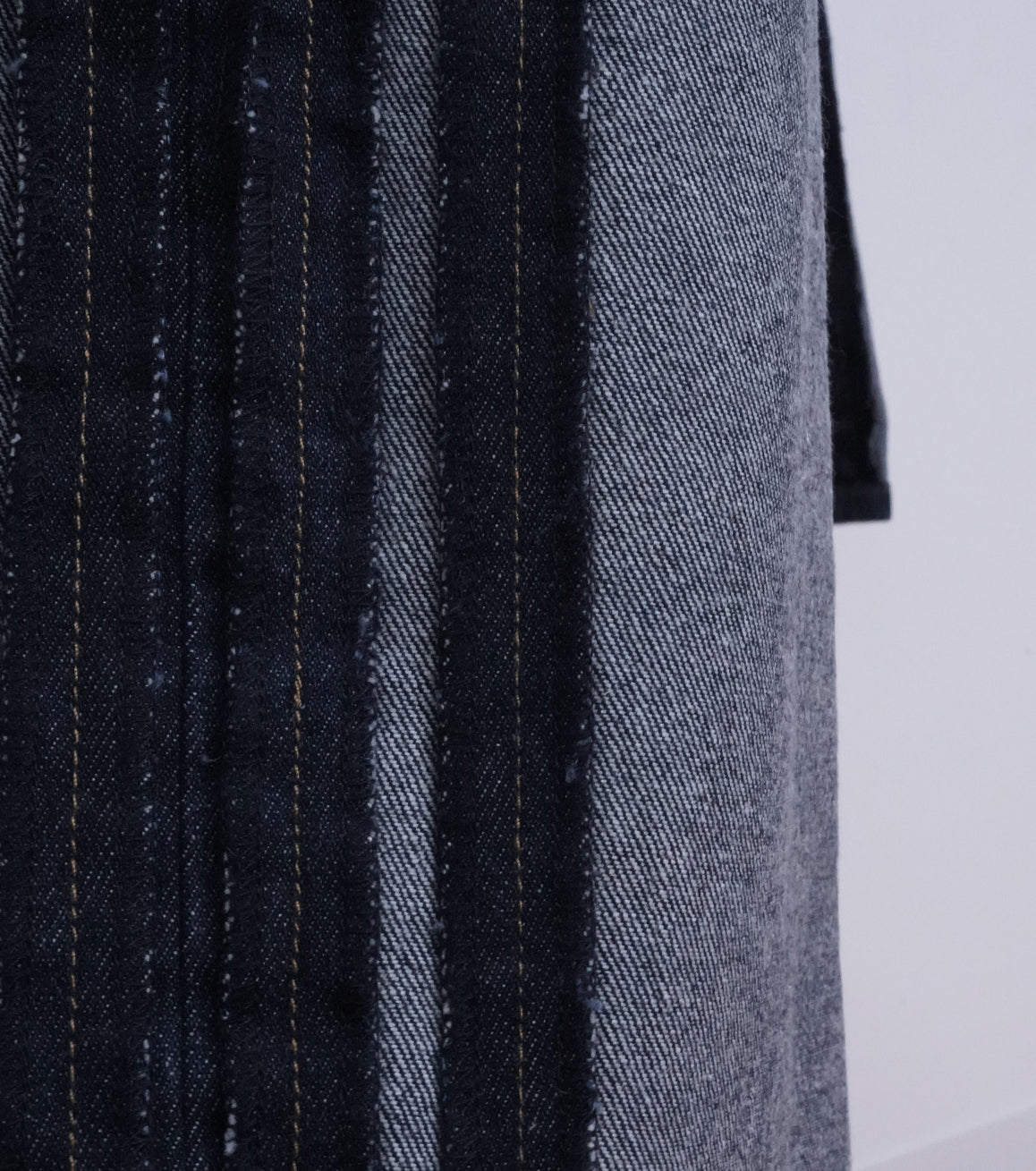 REVERSE DENIM WIDE PANTS