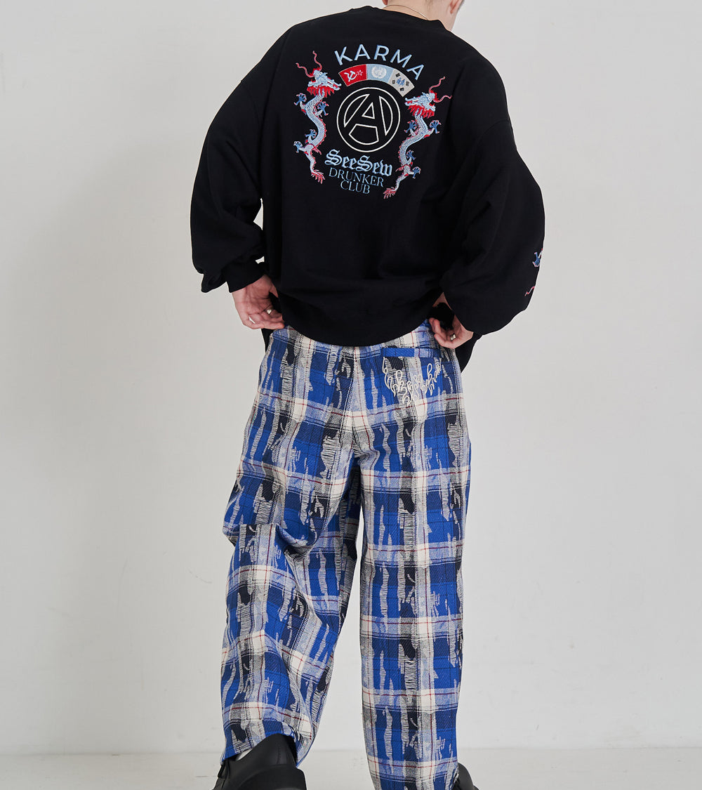CRASH TEX WIDE PANTS