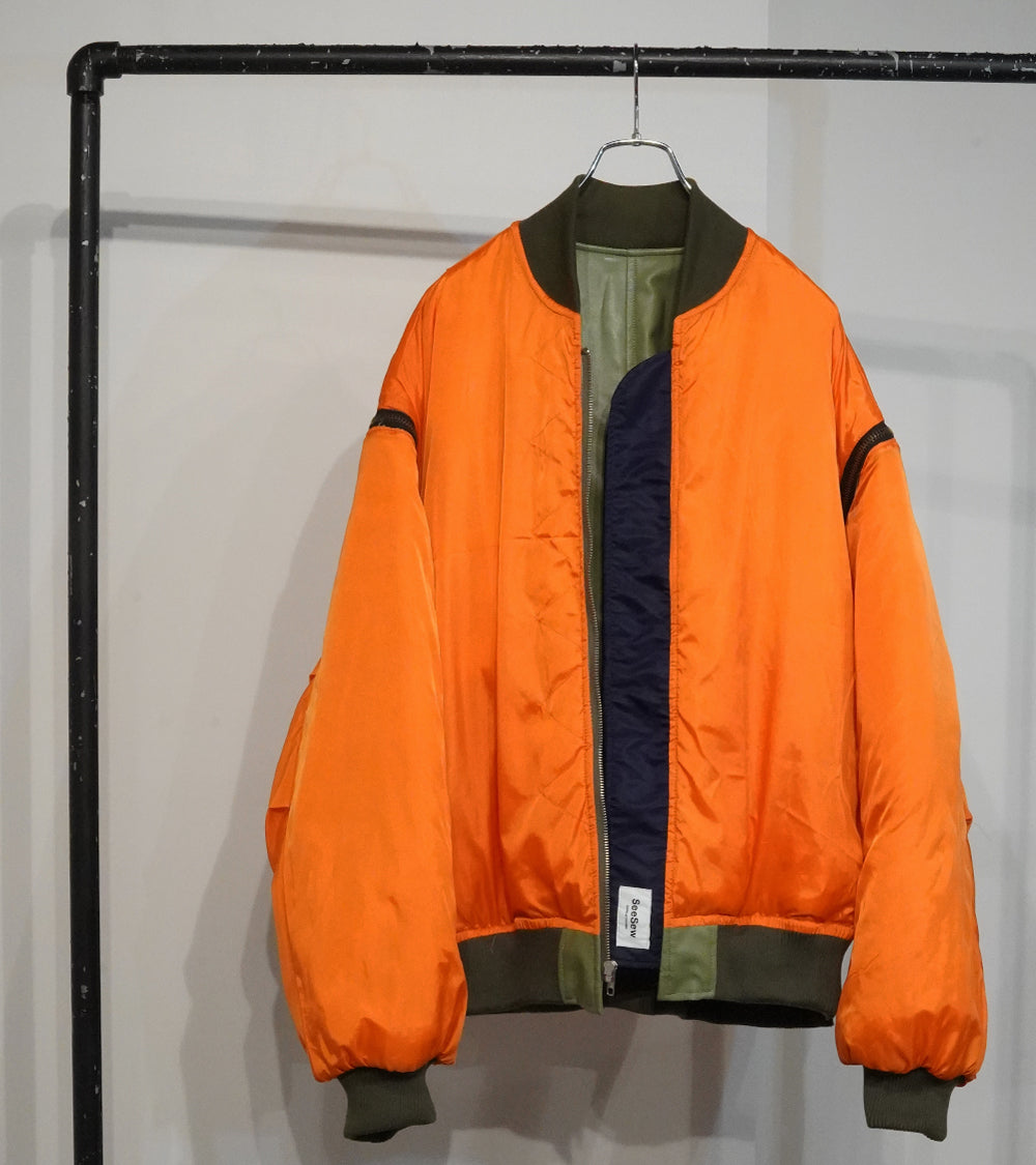5-ZIP REVERSIBLE BOMBER JACKET
