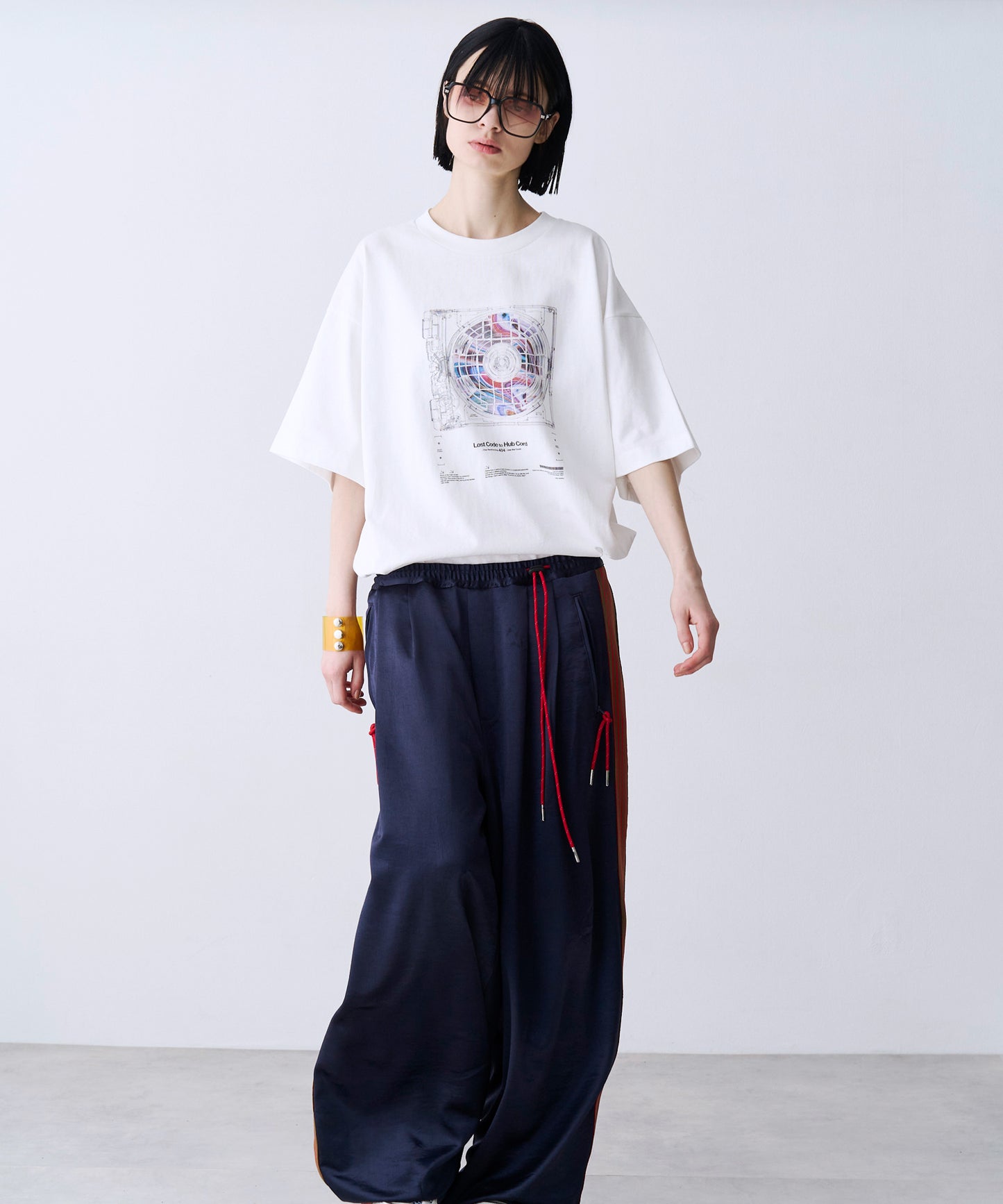 【SALE】CORD DISC PRINT TEE