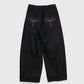 DENIM CURVE PANTS
