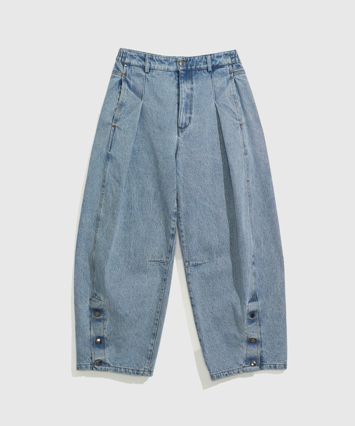 【一部予約】DENIM CURVE PANTS