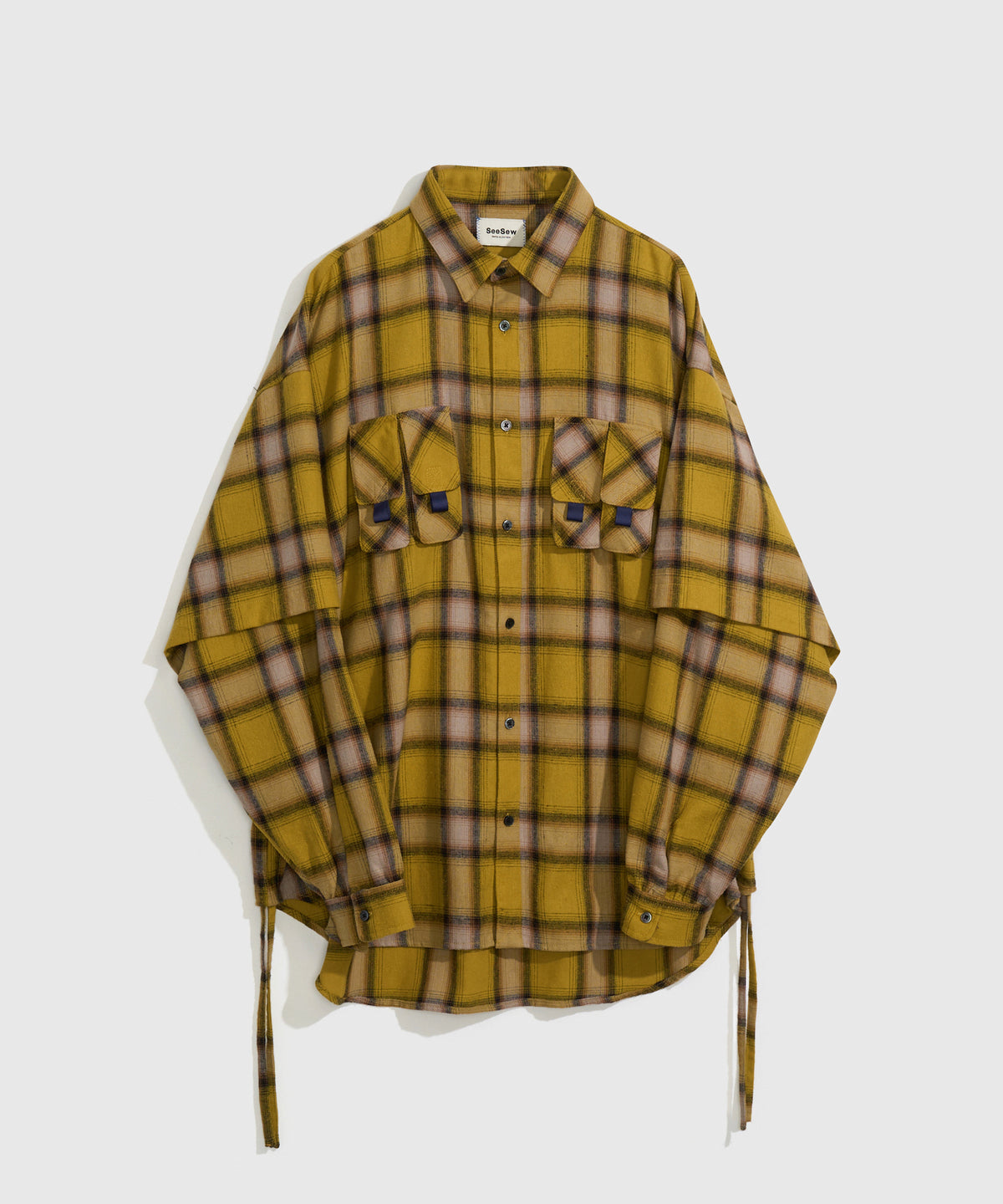 CHECK MULTI POCKET SHIRT
