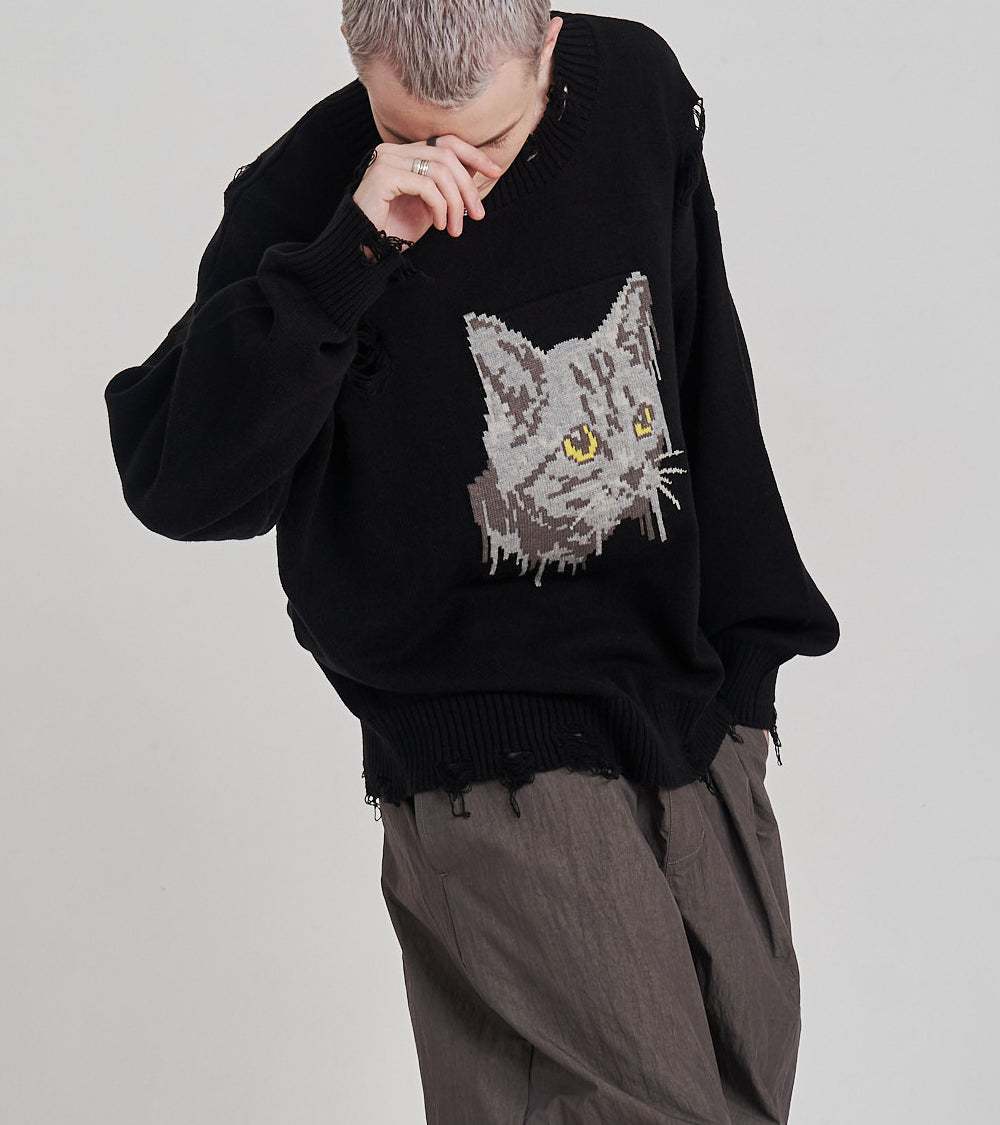 CAT GRAFFITY KNIT