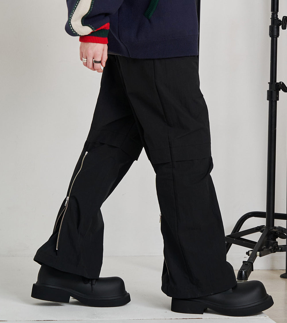 2-ZIP BONTAGE WIDE PANTS