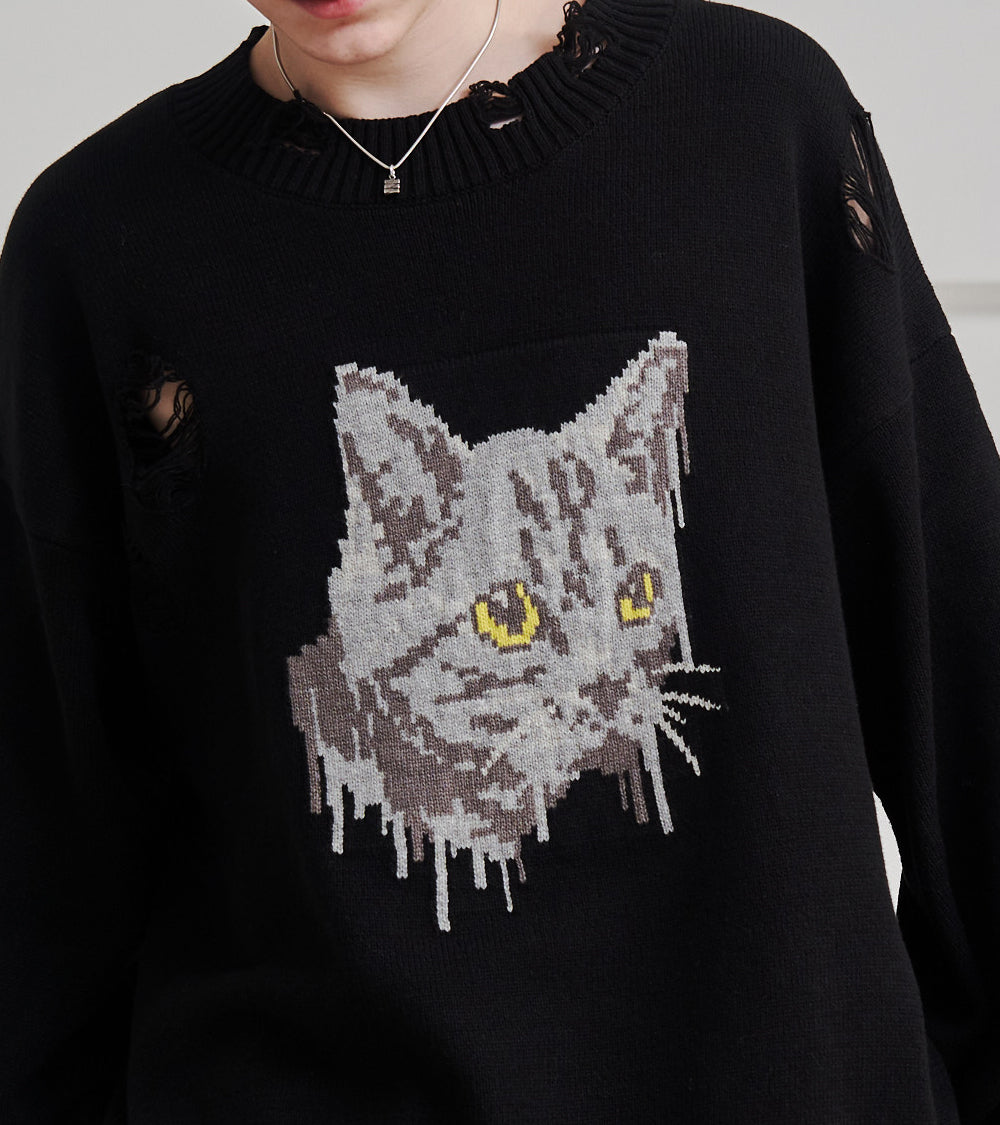CAT GRAFFITY KNIT