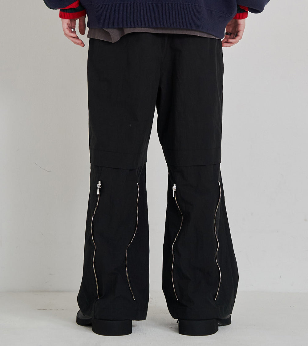 2-ZIP BONTAGE WIDE PANTS