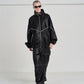 SYNTH-LETHER PIPING JACKET