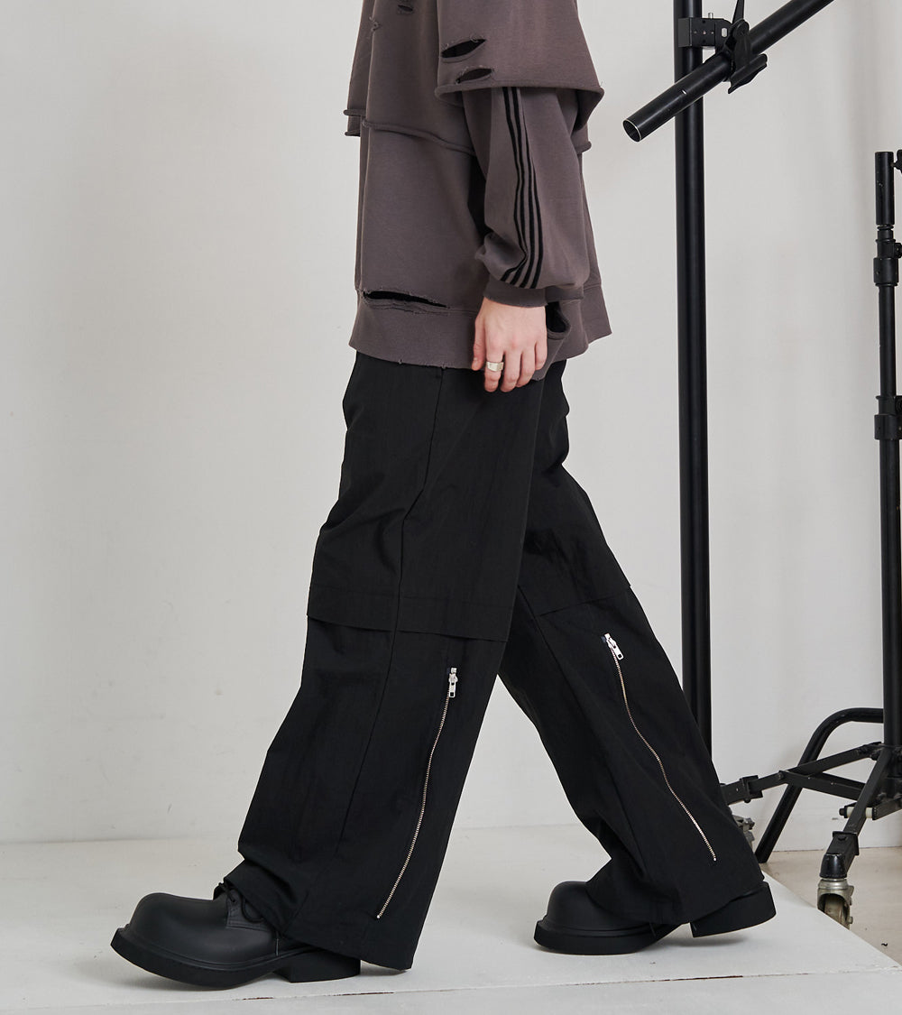 2-ZIP BONTAGE WIDE PANTS – seesew