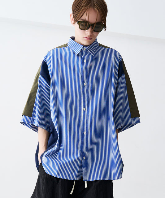 【予約商品】FAKE BLOCKING H/S SHIRTS