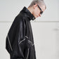 SYNTH-LETHER PIPING JACKET