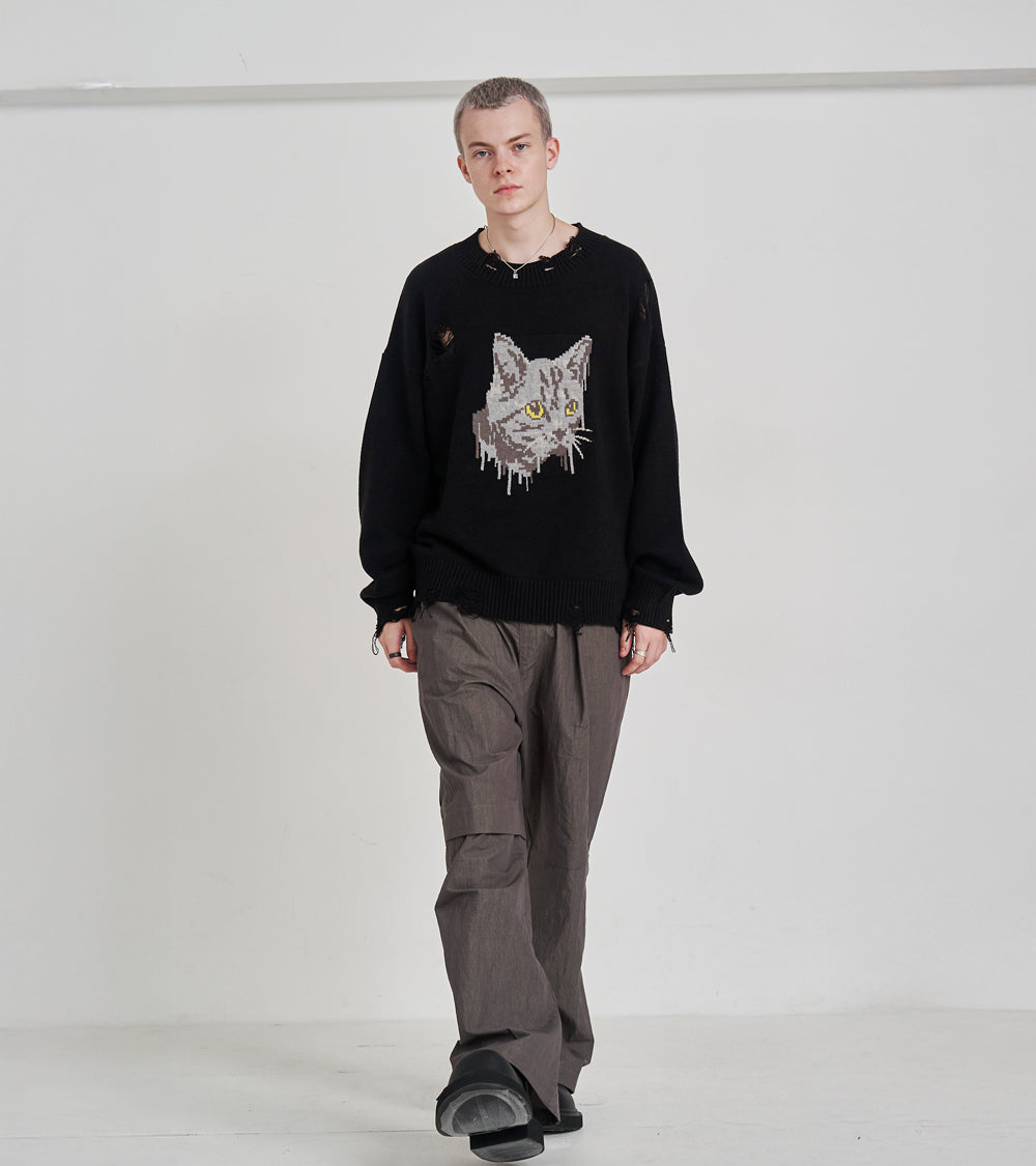 CAT GRAFFITY KNIT