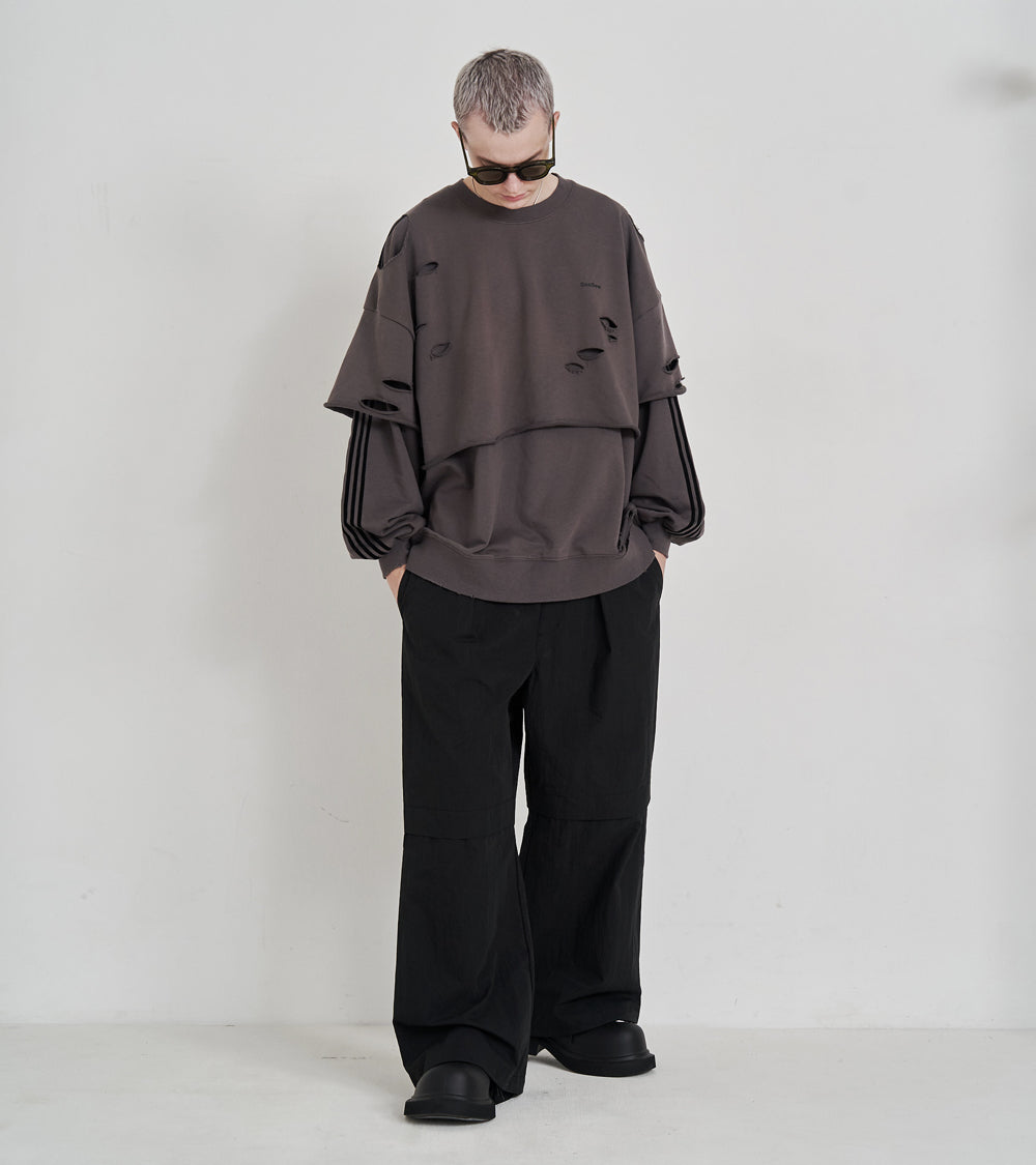 2-ZIP BONTAGE WIDE PANTS