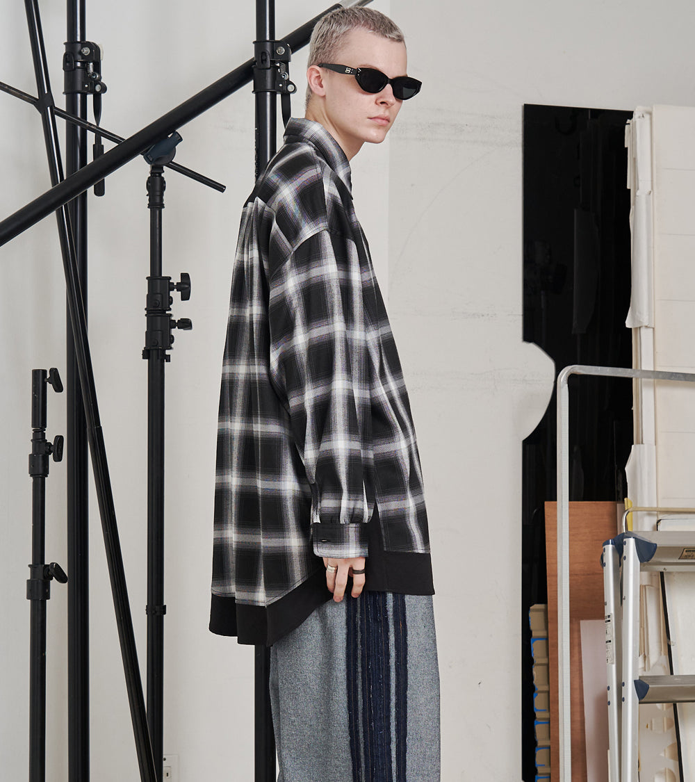 SOLID CHECK OVER SHIRTS