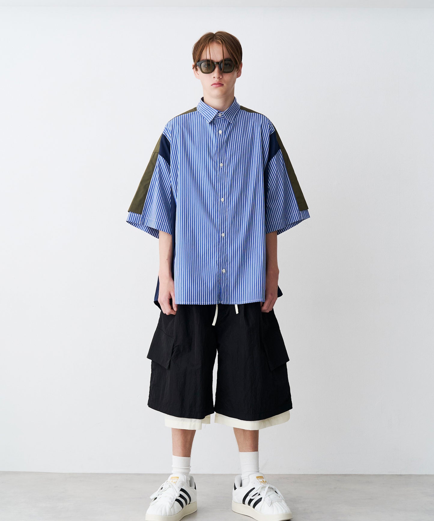 【一部予約】FAKE BLOCKING H/S SHIRTS