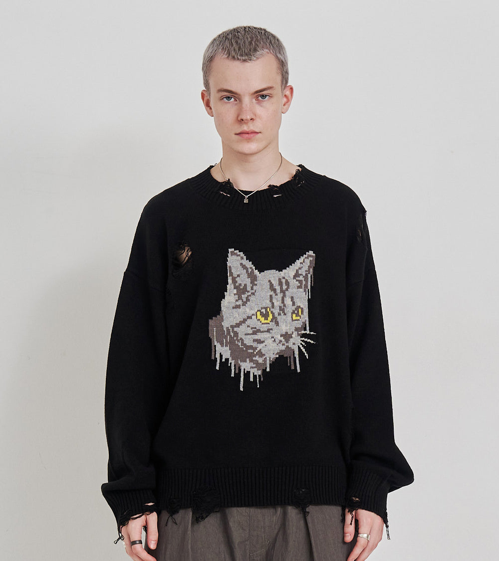 CAT GRAFFITY KNIT