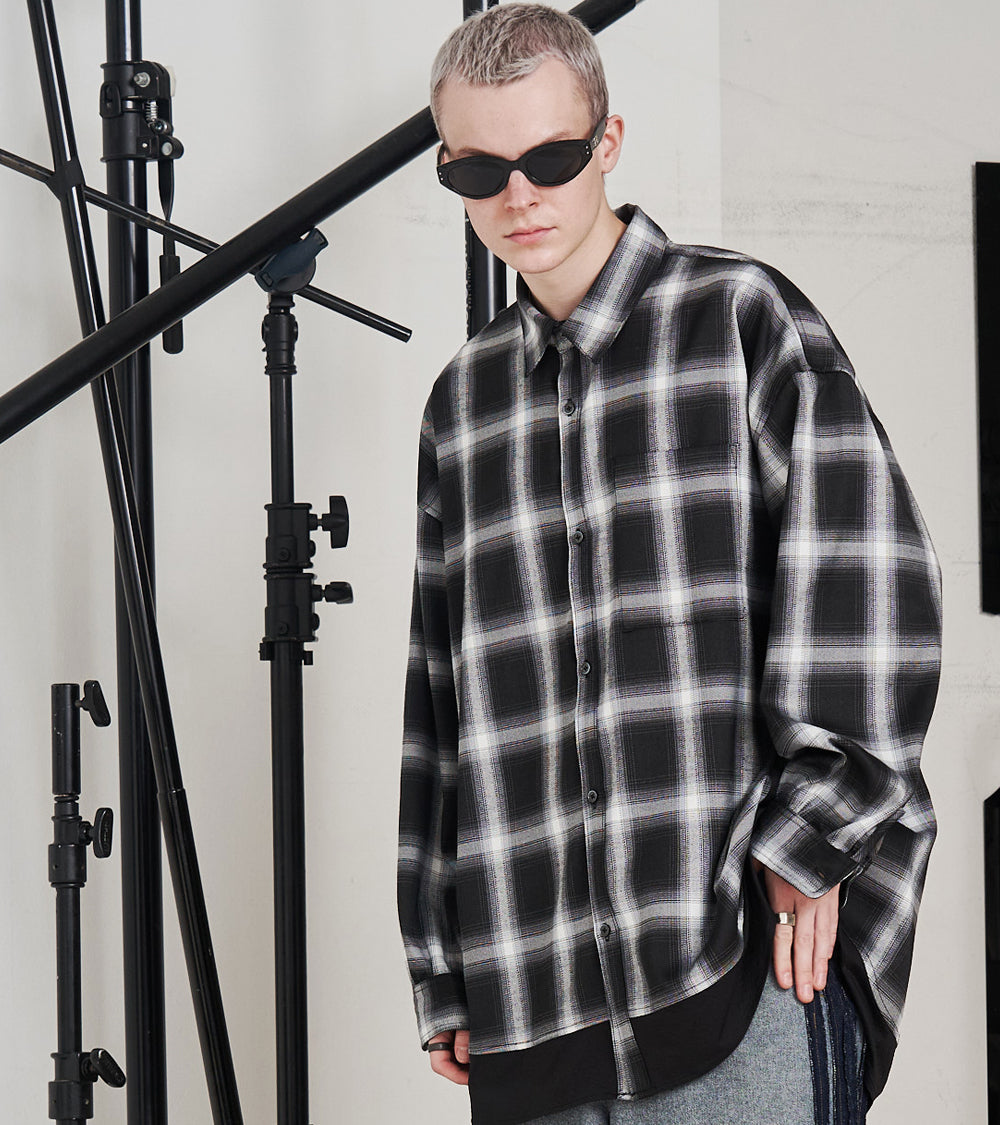 SOLID CHECK OVER SHIRTS