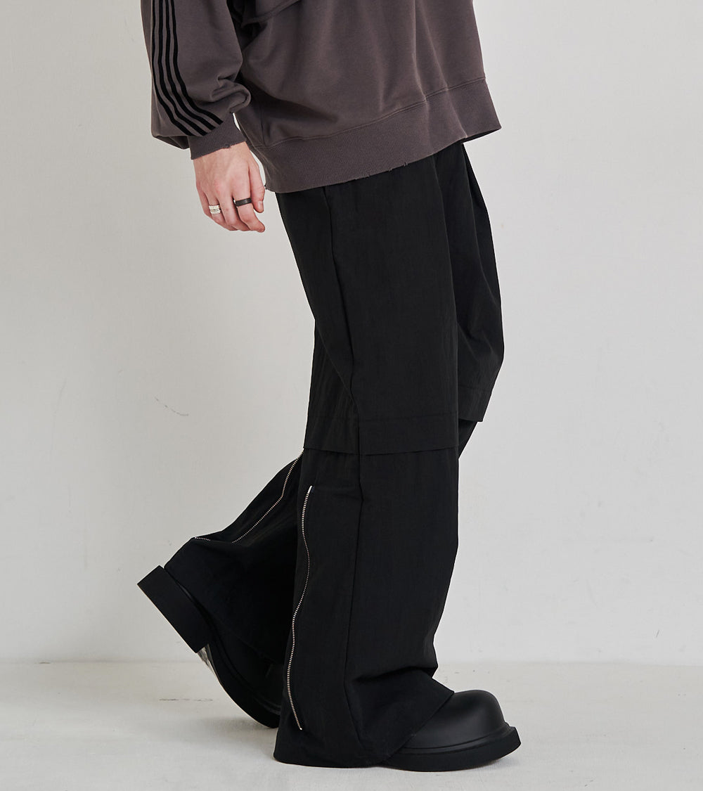 2-ZIP BONTAGE WIDE PANTS
