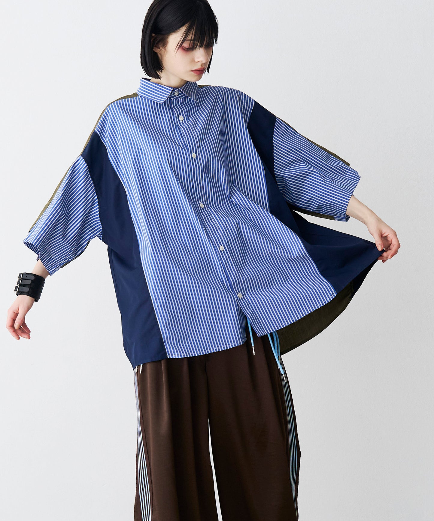 【一部予約】FAKE BLOCKING H/S SHIRTS