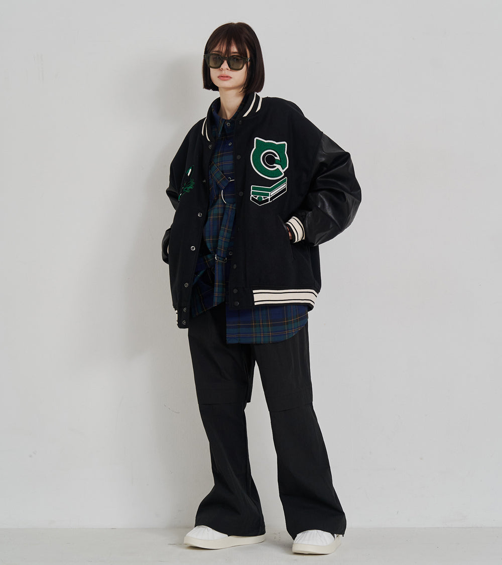 2-ZIP BONTAGE WIDE PANTS