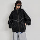 SYNTH-LETHER PIPING JACKET