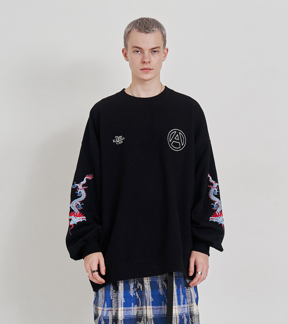 ORIENTAL EMBROIDERY SWEAT