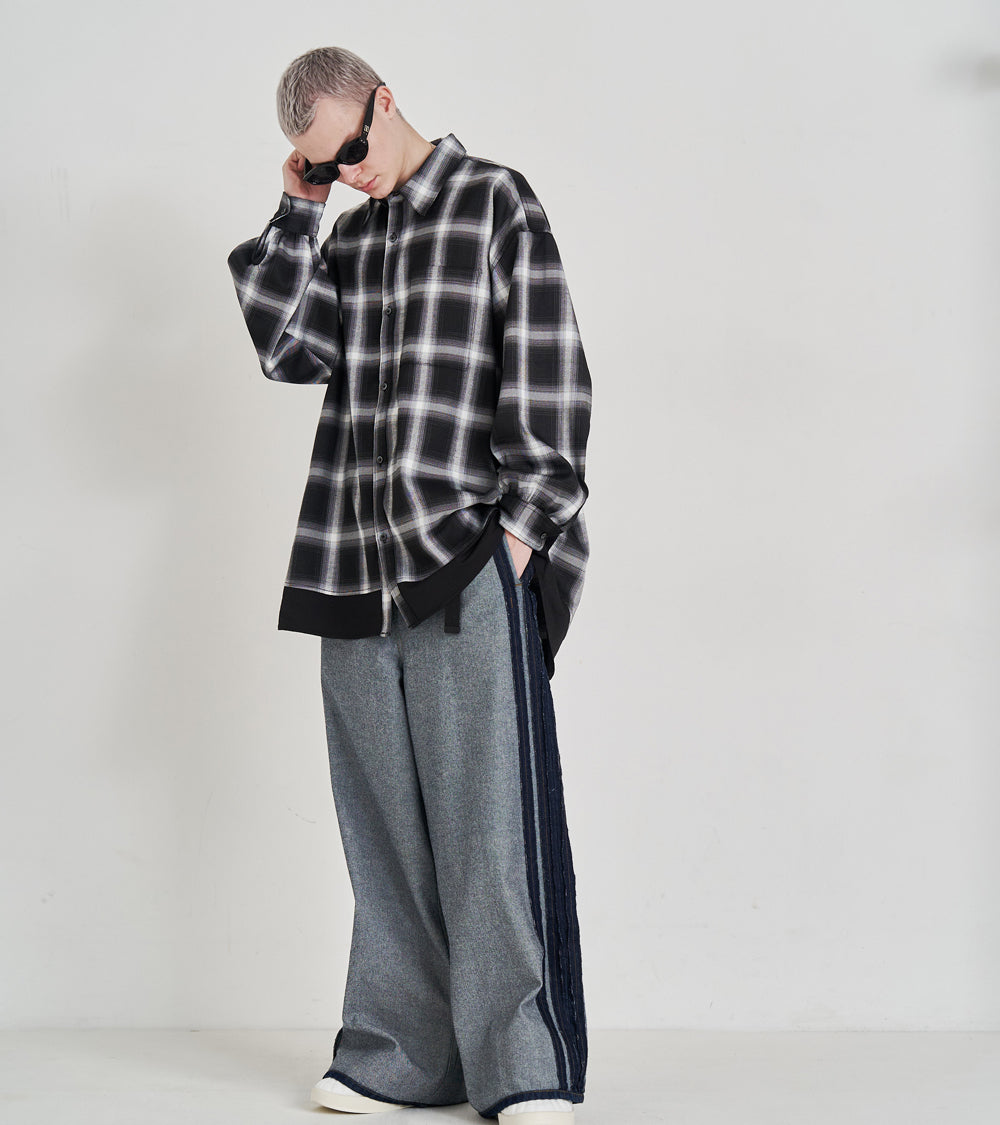 SOLID CHECK OVER SHIRTS