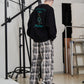 CRASH TEX WIDE PANTS