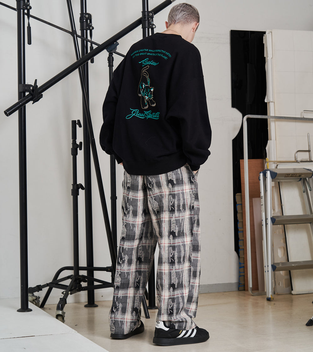 CRASH TEX WIDE PANTS