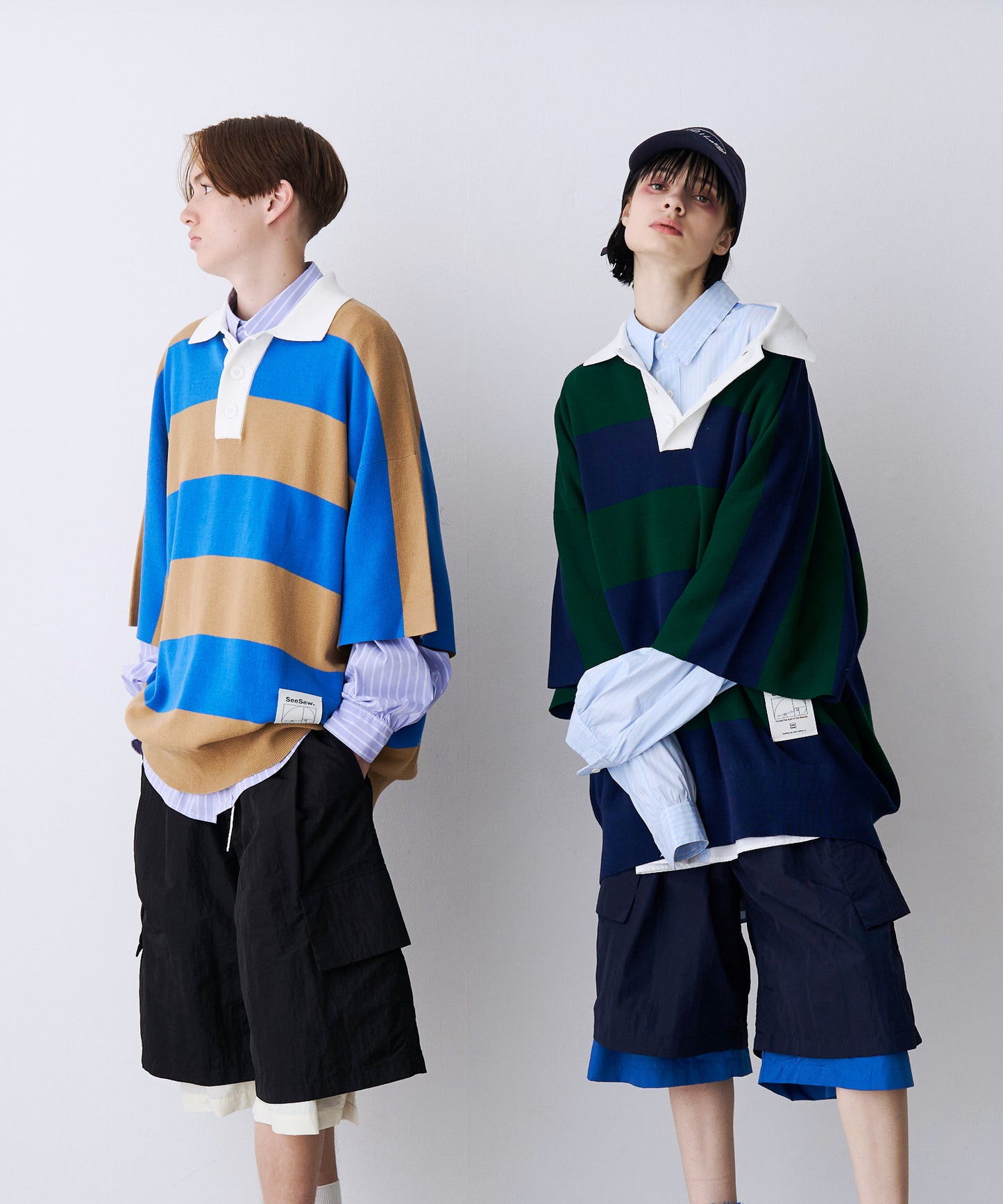 OVER RUGGER KNIT POLO