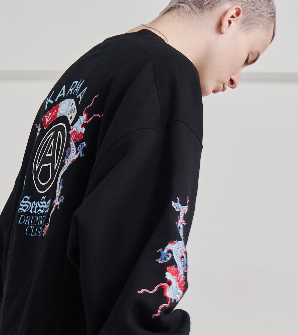 ORIENTAL EMBROIDERY SWEAT
