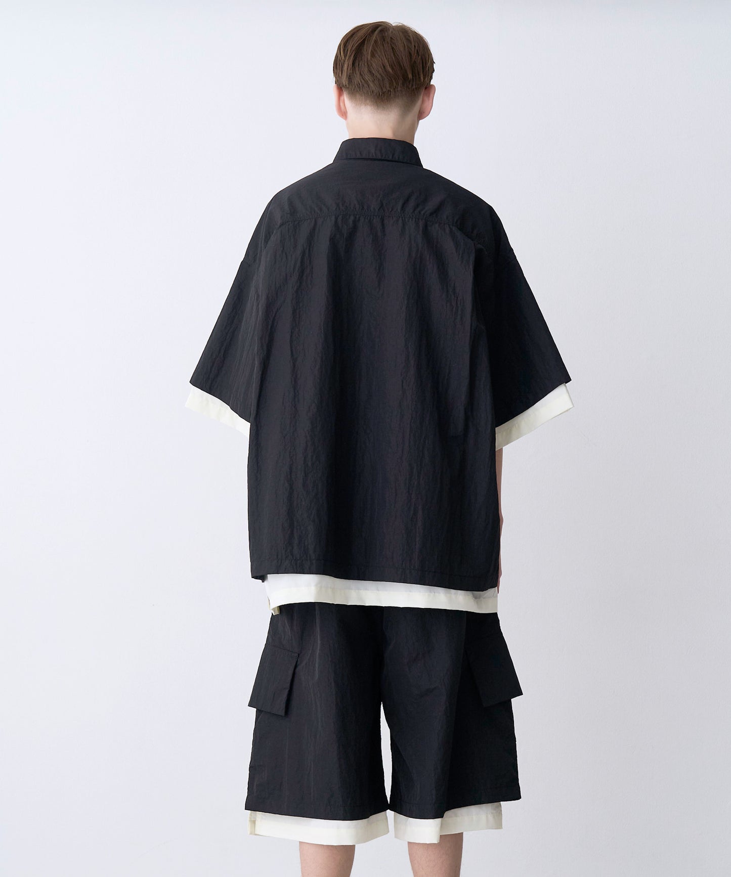 【予約商品】LAYERED H/S BOX SHIRTS