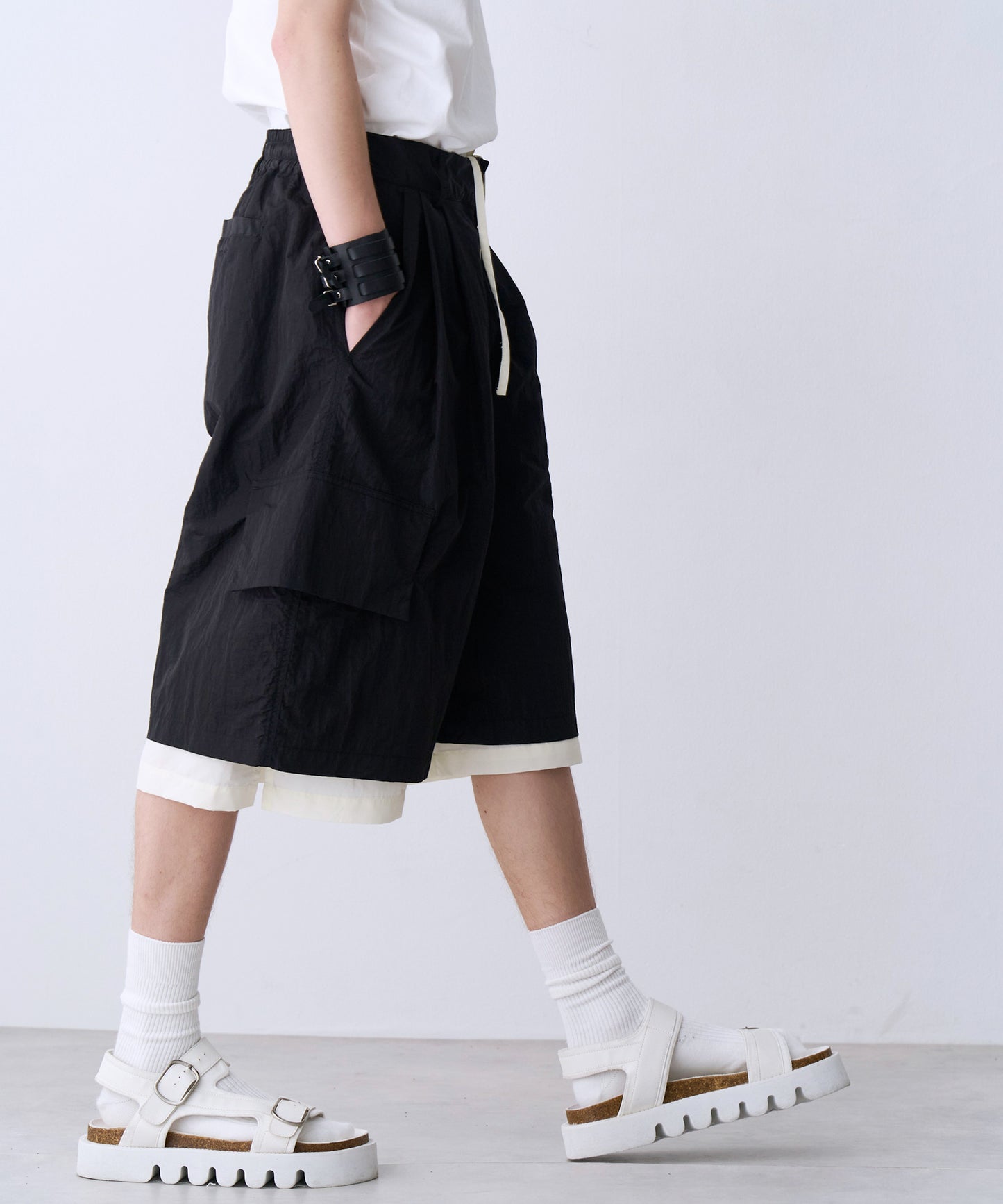 【一部予約】LAYERD WIDE SHORTPANTS