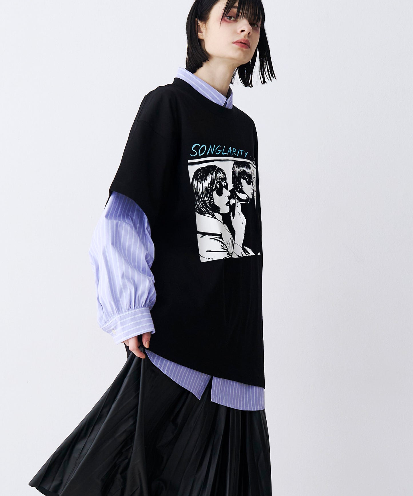 【SALE】HAND DREW PRINT TEE