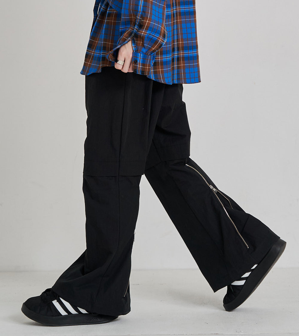 2-ZIP BONTAGE WIDE PANTS