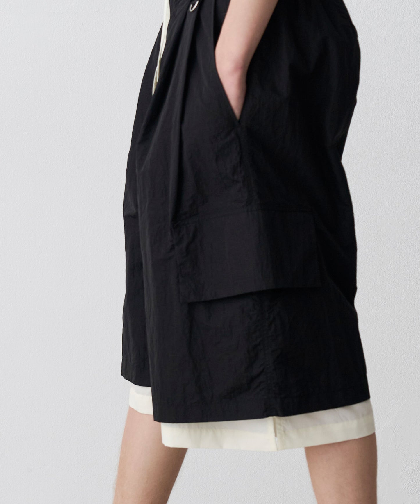 【一部予約】LAYERD WIDE SHORTPANTS