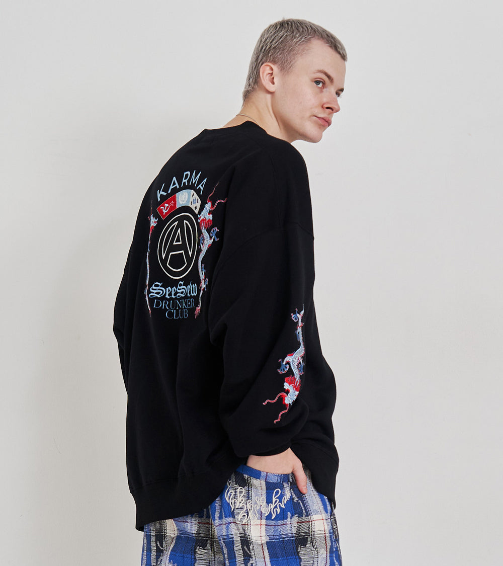 ORIENTAL EMBROIDERY SWEAT