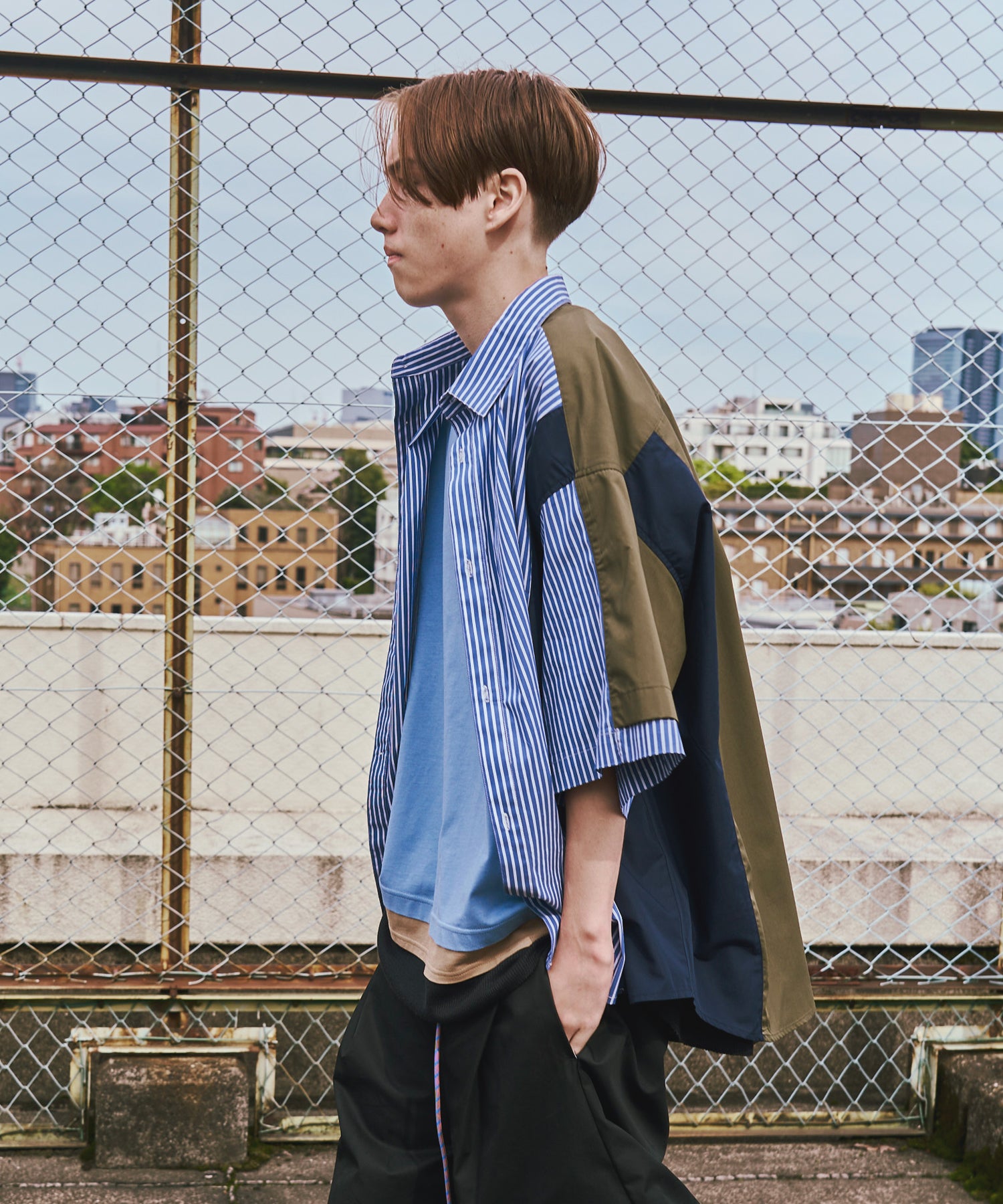 一部予約】FAKE BLOCKING H/S SHIRTS – seesew