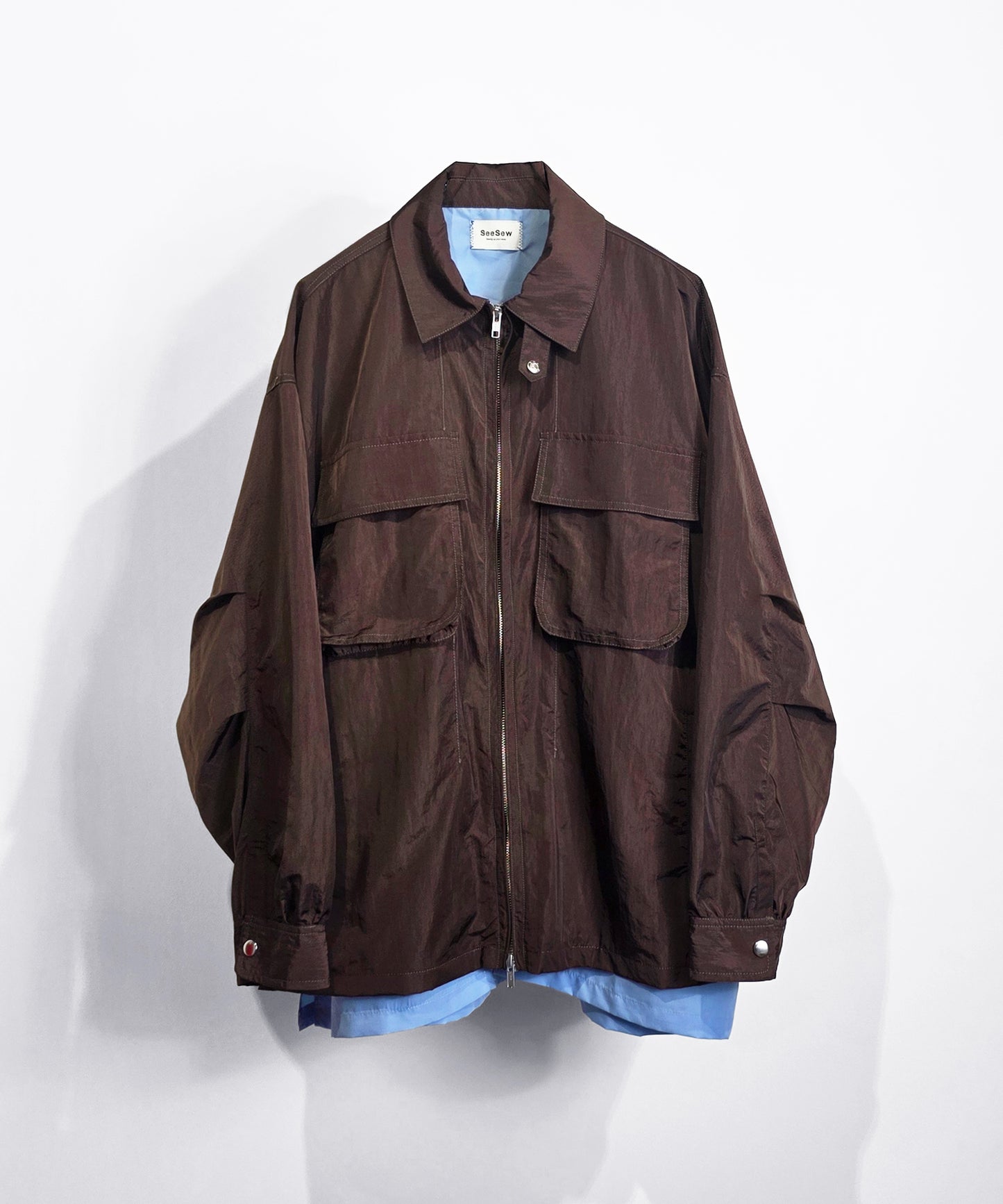 【予約商品】LAYERED ZIP SHIRT JACKET