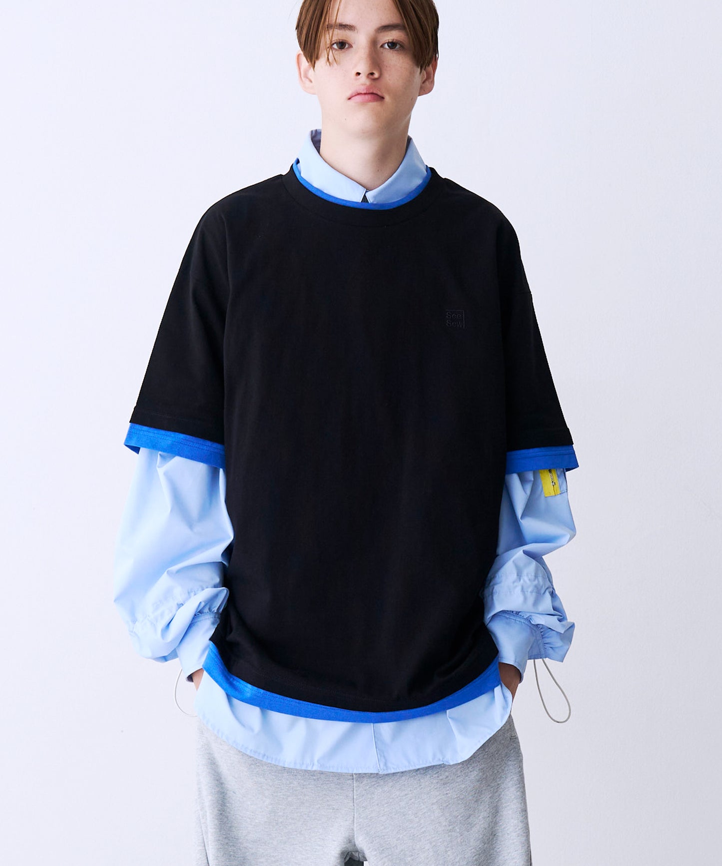FAKE LAYERD LOGO TEE