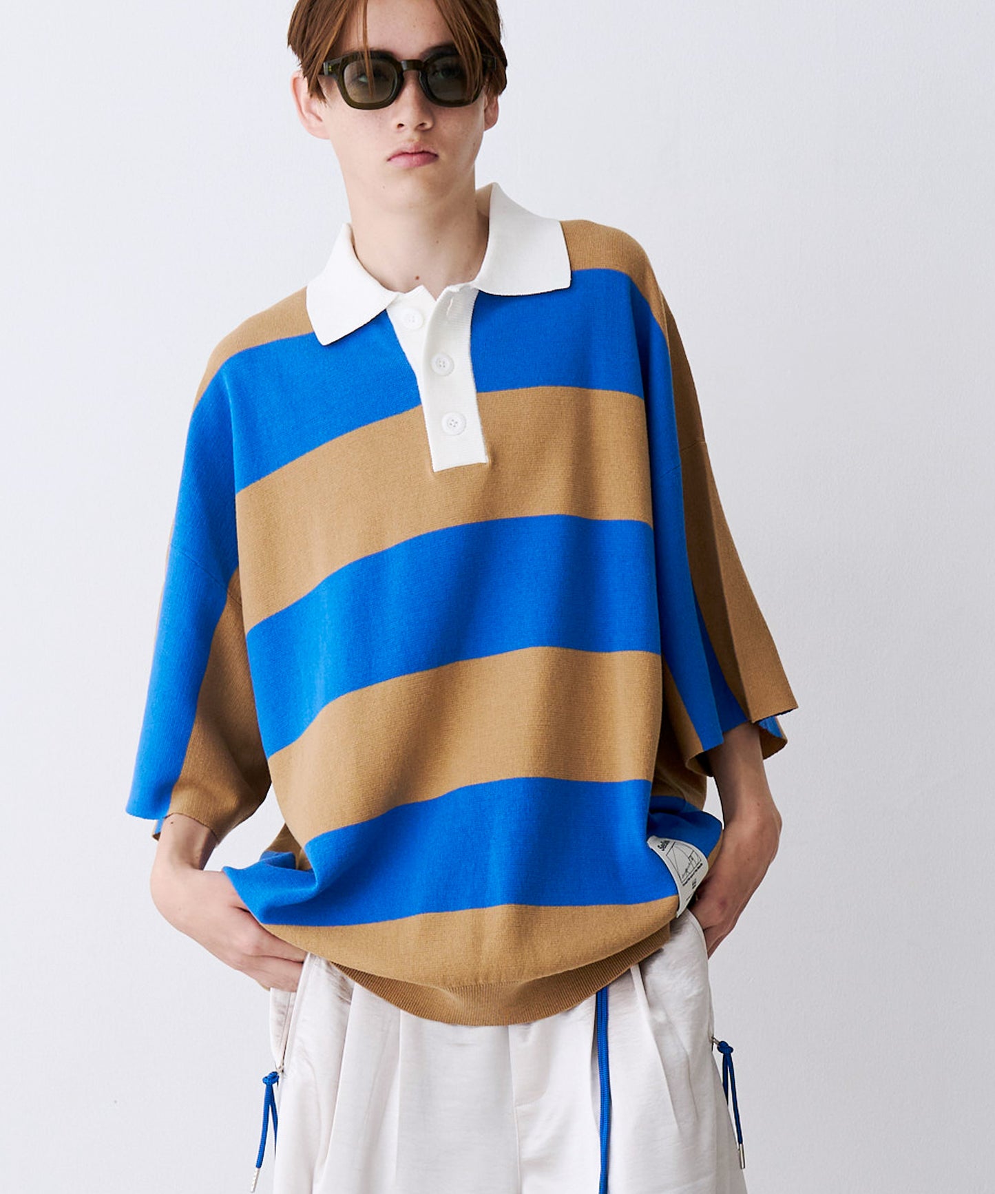 OVER RUGGER KNIT POLO