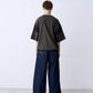 SATIN MIX BLOCK TEE